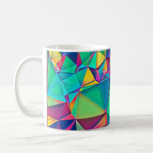 3D illustration. Trendy abstract background. Colou Coffee Mug