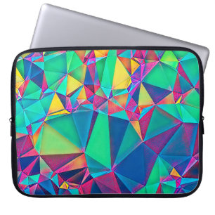 3D illustration. Trendy abstract background. Colou Laptop Sleeve