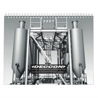 3D INDUSTRIAL FINE ART B&W - DIGITAL ART CALENDAR