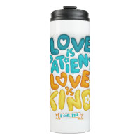 3D Inflated Puff effect love is patient bible