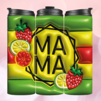 3D Inflated Tumbler - Summer Mama in Fruity Frame