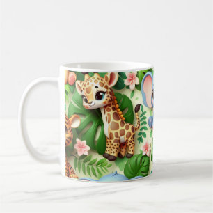 3D Jungle Animals Coffee Mug
