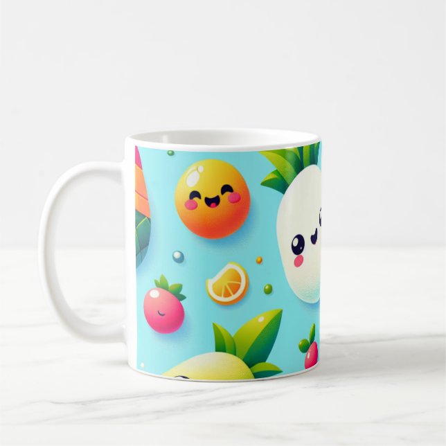 3D Kawaii Fruit Coffee Mug (Left)