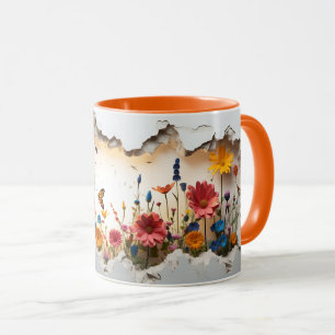 3D Landscape Mug Wrap Sublimation mug
