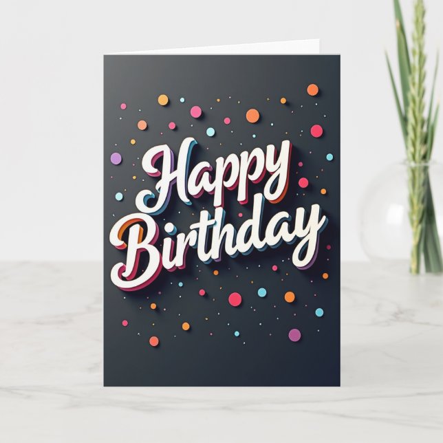 3D Layered Birthday Card (Front)