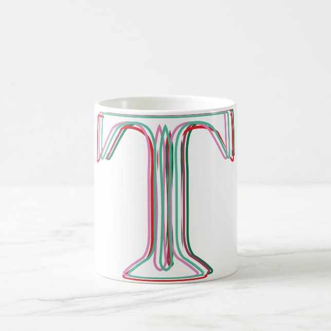 3d-like T Mug Initial (Center)