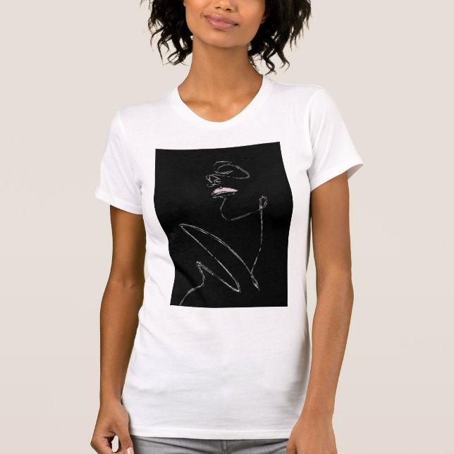 3D Line Art side B Artist CardArts T-Shirt (Front)