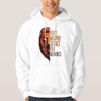 3D lion motivational quotes design Hoodie