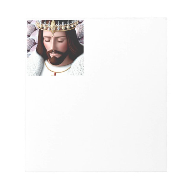 3D Look AI King of the Universe Jesus Notepad (Front)