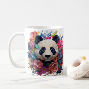3D Looking Printed Panda Bear Coffee Mug