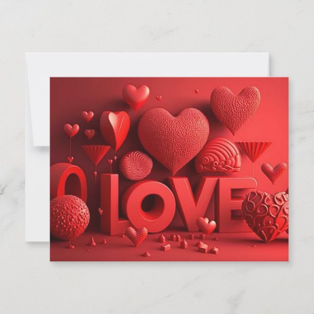 3D LOVE HOLIDAY CARD (Front)