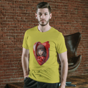 3D Lovely Girl T-Shirt