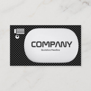 3d Lozenge - Black Net Texture Over Grey Business Card