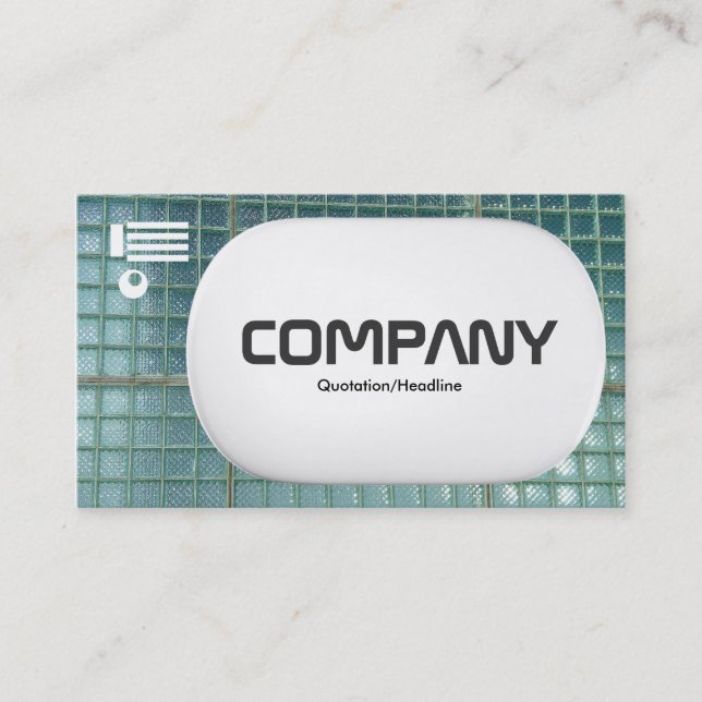 3d Lozenge - Glass Wall Business Card (Front)