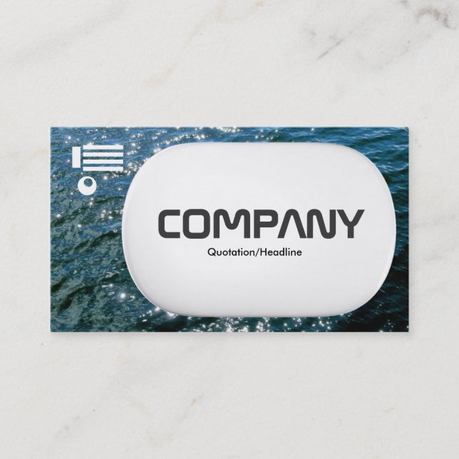 3d Lozenge - Sparkling Water 01 Business Card (Front)