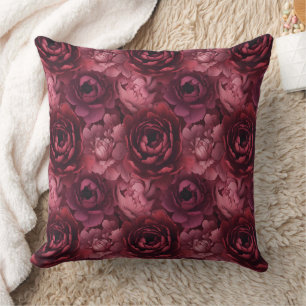 3d lush peony blooms cushion