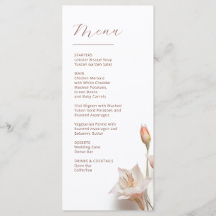 3D Magnolia Flowers Menu