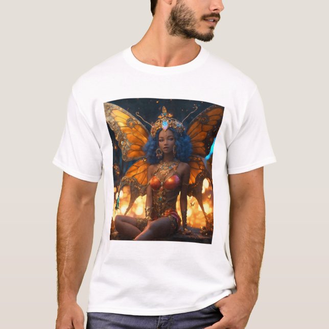 3D Majestic African Interpretation Stunning  T-Shi T-Shirt (Front)