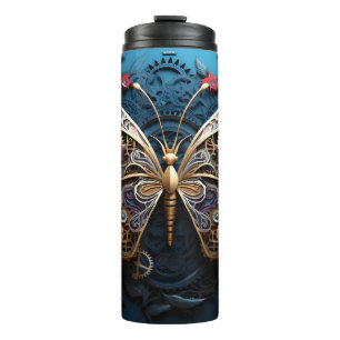 3D Mechanical Butterfly Thermal Tumbler