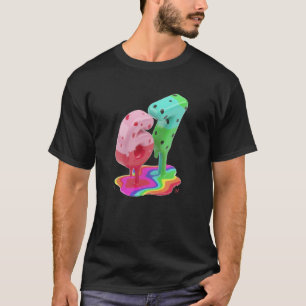 3D Melting 67 Colourful Glossy Graphic Tee