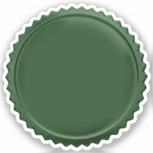 3D Metal Green Seal Foil Starburst Award Medal
