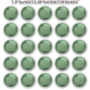 3D Metal Green Seal Foil Starburst Award Medal x25