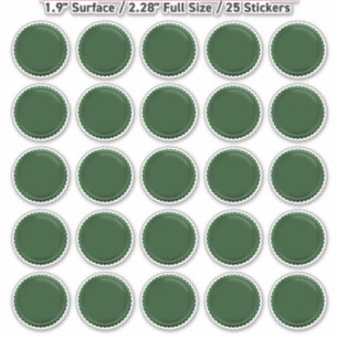 3D Metal Green Seal Foil Starburst Award Medal x25