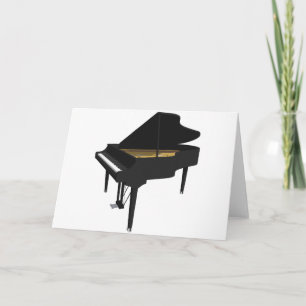 3D Model: Black Grand Piano: Card