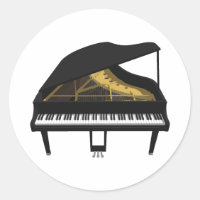 3D Model: Black Grand Piano: