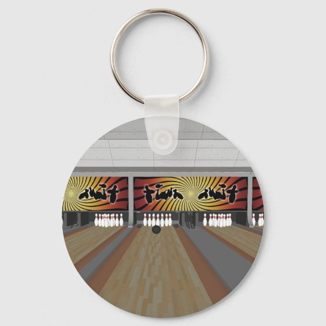 3D Model: Bowling Alley: Key Ring (Front)