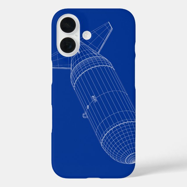 3D model of nuclear gravity bomb Case-Mate iPhone Case (Back)