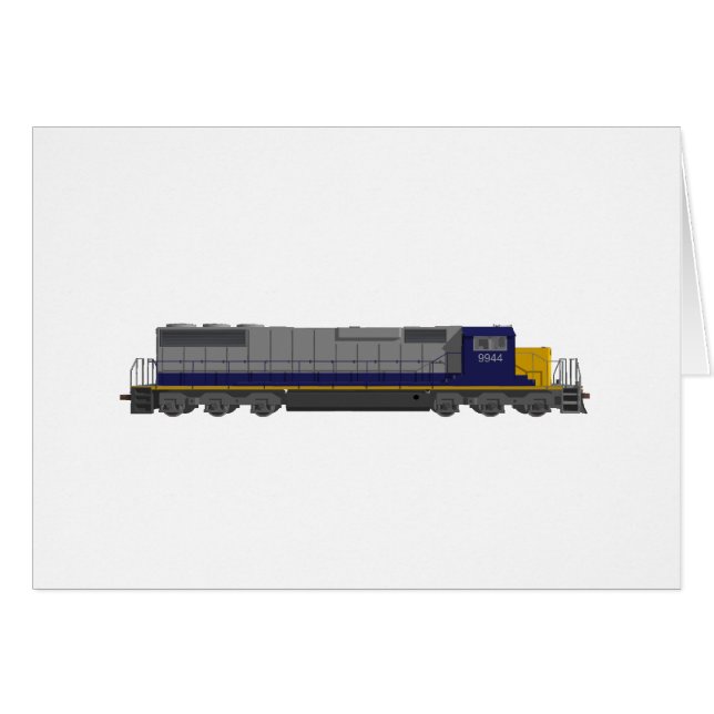 3D Model: Train Engine: Railroad: (Front Horizontal)