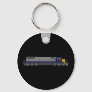 3D Model: Train Engine: Railroad: Keychain