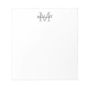 3D Monogram Name Notepad