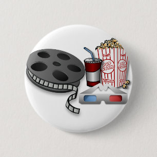 3D Movie 6 Cm Round Badge