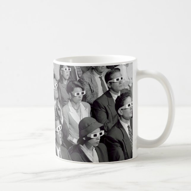3D Movie People Theatre Photo Mug Coffee Mug Cup (Right)