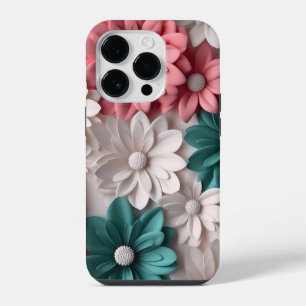 3D Multi-Coloured Daisies iPhone 14 Pro Case
