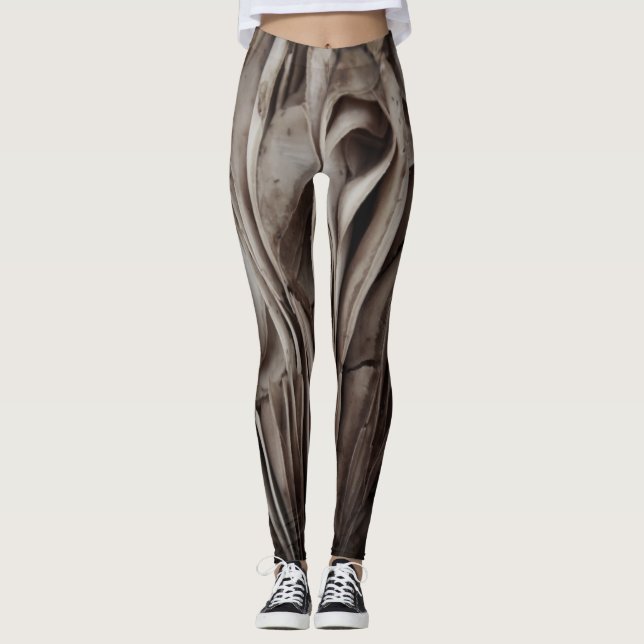 3D mushroom Design Leggings (Front)