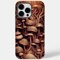 3D Mushrooms Faux Carved Wood Beautiful Magical