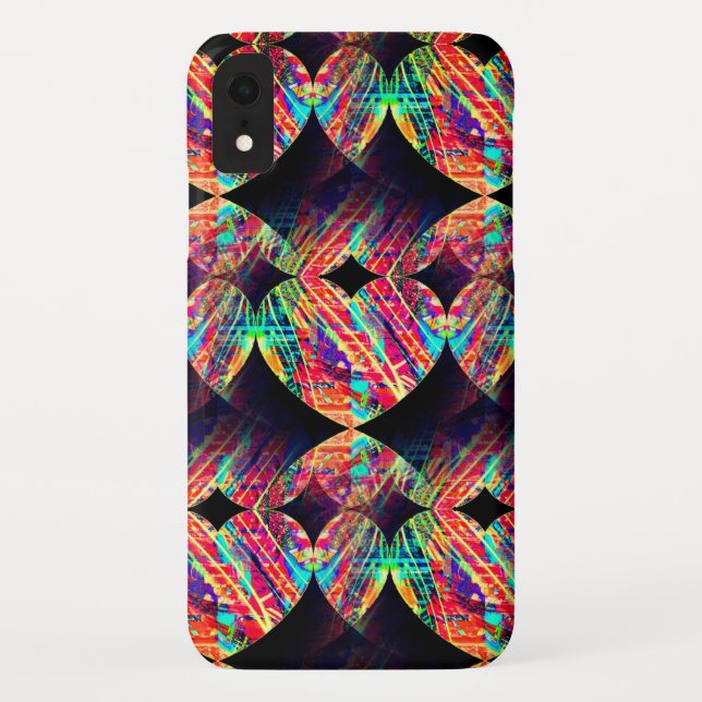 3D Neon Heart iPhone / iPad case (Back)