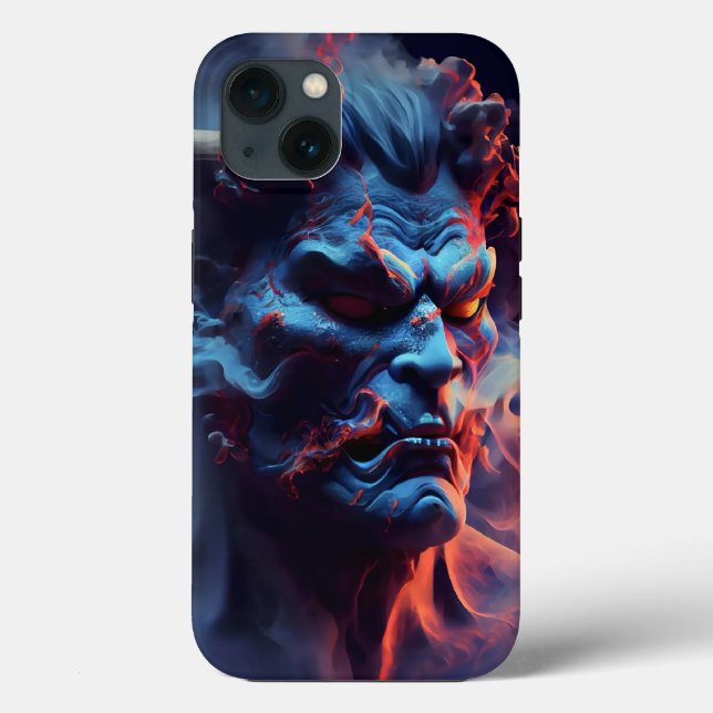3D neon smoke demon soul black  Case-Mate iPhone Case (Back)
