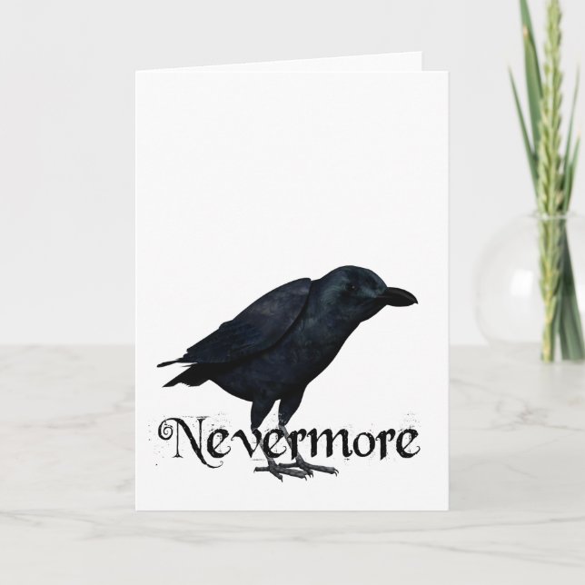 3D Nevermore Raven Card (Front)