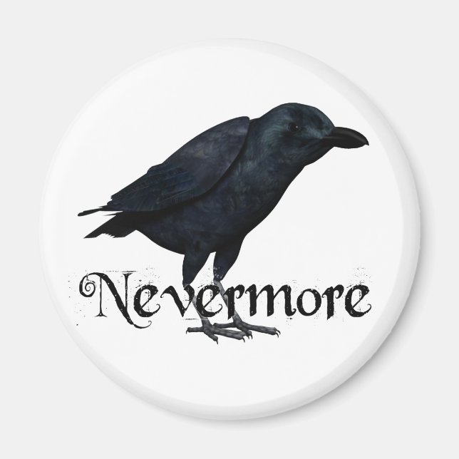 3D Nevermore Raven Magnet (Front)