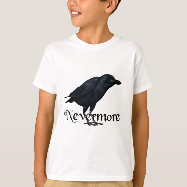 3D Nevermore Raven T-Shirt (Front)