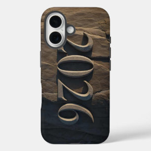 3D Number Design for New Year 2026 iPhone 16 Case