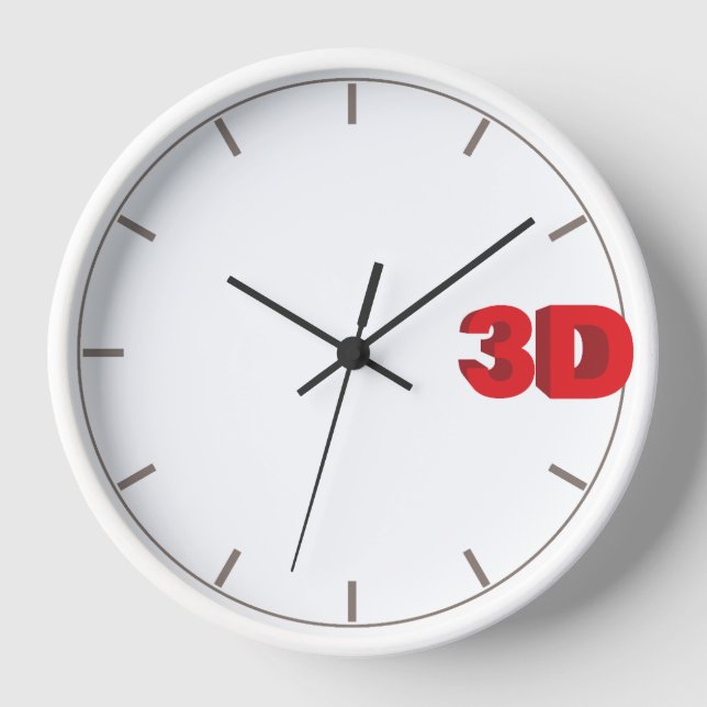 3D O'Clock. Clock (Front)