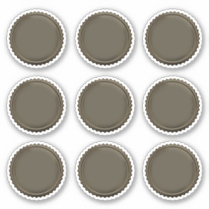 3D Olive Khaki Seals Foil Starburst Award Medal x9