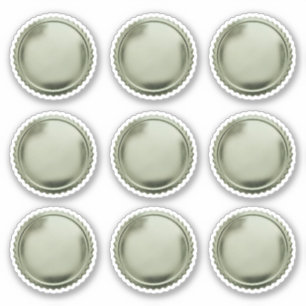 3D Olive Khaki Seals Foil Starburst Award Medal x9