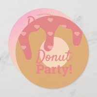 3D Ombre Pink Heart Doughnut Sprinkle Mix Round