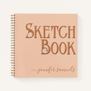 3D Orange Sketching Book by Artist Name